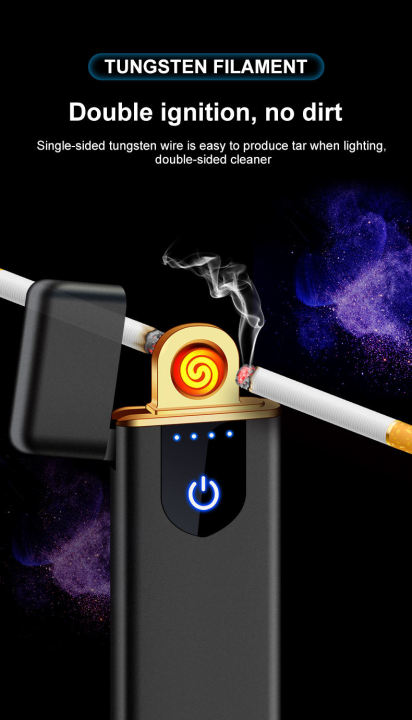 Smart%20Touch%20Sensor%20USB%20Rechargeable%20Double%20Arc%20Flameless%20Plasma%20Electric%20Lighter%20-%20Image%202