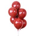 100Pcs Ruby Red Balloon Glossy Metal Pearl Latex Balloons Chrome Metallic Colors Air Balloons Wedding Party Decoration.