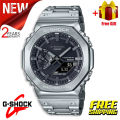 (Ready Stock) G .Shock Men Watch Digital Sport Watch LED Display Water Resistant Shockproof and Waterproof World Time LED Auto Light Sports Wrist Watches GM-B2100D-1A (copy original 1.1 premium).