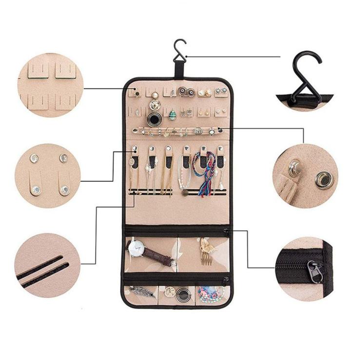 Portable%20Travel%20jewelry%20organizer%20roll%20Secure%20Waterproof%20Foldable%20jewelry%20case%20Compact%20Versatile%20Journey%20rings%20necklaces%20-%20Image%205