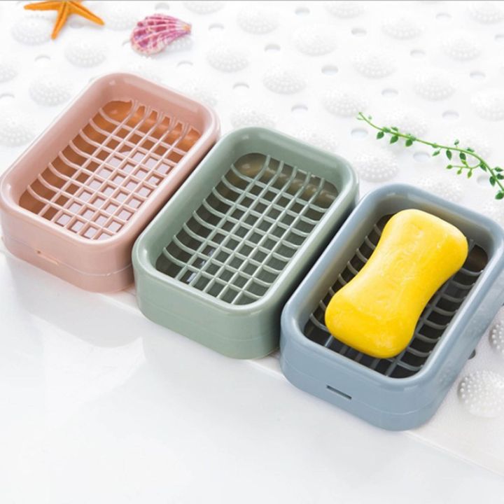 Plastic%20Double%20Layer%20Soap%20Box%20with%20Draining%20Mesh%20Grids%20Soaps%20Storage%20Holder%20for%20Home%20Bathroom%20Counter%20Sponge%20Drain%20-%20Image%205