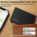 Wireless Charging Item Locator for Wallet (Charger Excluded), IP68 Waterproof Wallet Tracker Card, Item Tracker for Wallet, Works with Apple Find My (iOS), not for Android.