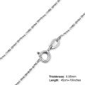 JewelryPalace Genuine 100% 925 Sterling Silver Necklace Ingot Twisted Trace Belcher Snake Bar Singapore Box Chain Necklace Women Shines. 