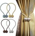 2Pcs Door and window curtains gold curtain tie back for modern home decor.