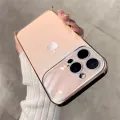 Auto Focus with Large Window Electroplating Frame Phone Case for Apple iPhone 15 Series 14 Series 13 Series 12 Series 11 Series. 