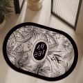 Cross-border hot selling bathroom mat retro soft diatom mud water quick-drying non-slip bathroom toilet door anti-slip mat.