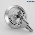 Stainless steel pull ring lock invisible door lock single and double-sided pull ring surface-mounted round handle [factory wholesale]. 