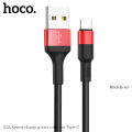 Hoco X26 3A Type C Cable Express Fast Charging Cable Data Cable Black 1M.