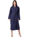 Perfect for Pampering: Absorbent Cotton Bathrobe with Belt and Pockets. 