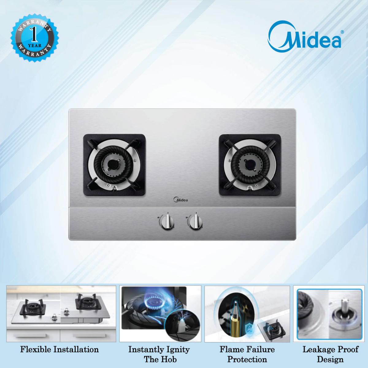 Midea High Quality Gas Burner Q216-NG Dual Flame Fully Mix Gas & O2 Temp-Sensing Flame Failure Protection