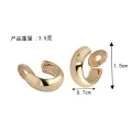 Wisp Xin Retro Geometric Circle Mosquito Coils Ear Clips No Piercing Wholesale Temperament Simple Ear Clips Sense Niche. 