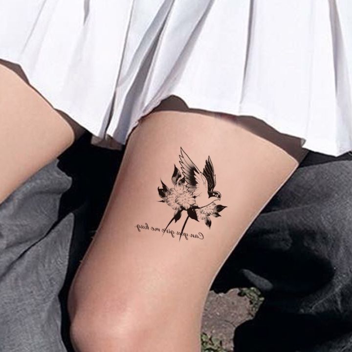 Elegant%20and%20Trendy%20Waterproof%20Tattoo%20Stickers%20for%20Females%20-%20Black%20Flower%20Tattoos%20for%20a%20Unique%20Body%20Art%20Experience%20-%20Image%202