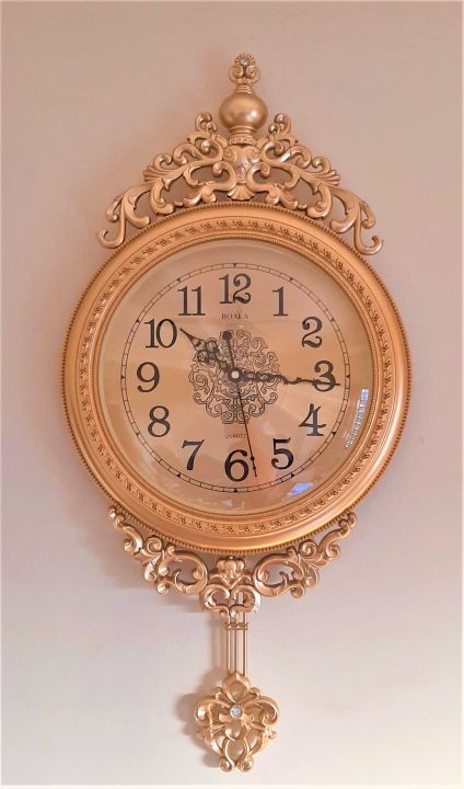 Elegant,%20Traditional,%20Decorative,%20Hand%20Painted%20Modern%20Grandfather%20Wall%20Clock%20Fancy%20Ethnic%20Luxury%20Handmade%20Decoration,%20Swinging%20Pendulum%20for%20New%20Room%20or%20Office.%20Large.%2029.5%20Inch.%20coloured%20gaze%20gold%20-%20Image%203