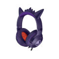 Original Razer Pokemon Gengar Edition RGB Kraken V3 X Wired USB Gaming Headset - TriForce 40mm Drivers - HyperClear Cardioid Mic.