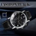Fashion Automatic Man Watch Mechanical Watches for Men Business 6 Hands 3 Sub Dials Leather Top Band Luxury.