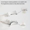 Magnetic Eyelashes Handmade 3D Natural Magnetic False Magnetic Tweezers Handmade Reusable Eyelashes Set Eyelashes for Women.