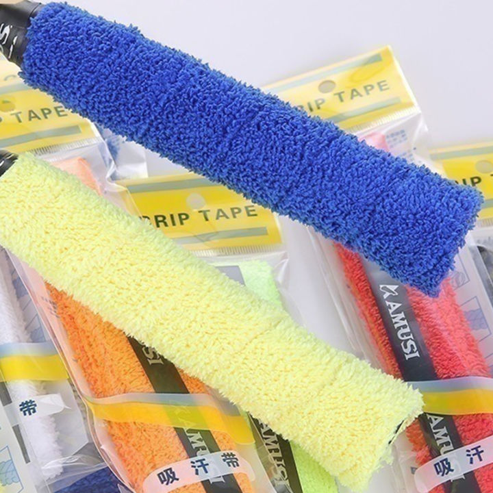 【Exclusive Discount】 Badminton Racket Towel Grips Thickened Non-Slip Sweatband For Sport Tennis Racquet Fishing Rod Overgrip Cover