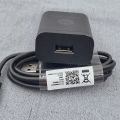 For Motorola 18W US Turbo Fast Charger Wall Power Adapter 100CM Micro/Type C Cable For Moto Edge+ E5 Plus Z Z2 Z3 Play G30 G53. 