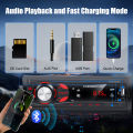 HIVOZ Bluetooth Car Stereo, 4x15W Car Audio FM Radio, MP3 Player USB/SD/AUX Hands Free Calling with Wireless Remote Control.