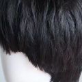 Wig male short straight hair Korean bangs fluffy handsome photo performance props natural lifelike whole hair set.