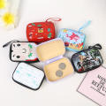 1 Pc Rectangle Coin Purse for Girls/ Zipper Mini Coin Bag for Kids Coin Wallet/ Tinplate Earphone Key Storage Bag - Earphone Case Pouch/ Headphone Case. 