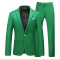 Red Formal Suit 2 Piece Sets for Men Wedding Party Dress Coat and Pants Big Size Terno Masculino Black White Blue Costume Homme.