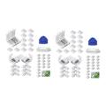 2 set LED Light Strip Connectors 4 Pin RGB LED Lights Connectors,Gapless Connectors,L Shape Connectors. 