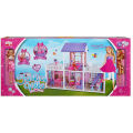 Fashion Villa Barbie Doll House Two Story Doll house with 3 Dolls & Furniture Gift for Girl Big Size. 