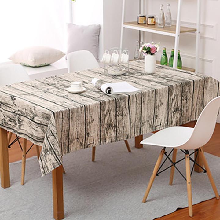 Cotton Linen Table Cloth Dust Proof Cover Mat Home Decoration