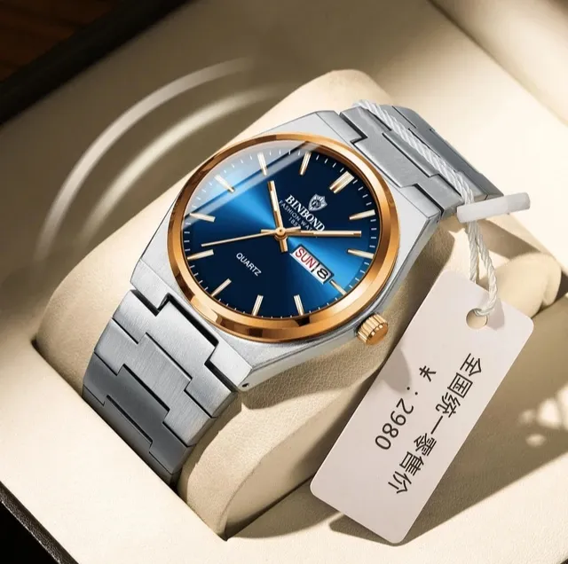 BINBOND%20B102%20Two%20Tone%20Blue%20Color%20Mens%20Wrist%20Watch%20High%20Quality%20Waterproof%20Full%20Stainless%20Steel%20Automatic%20Day%20and%20Date%20Business%20Class%20Most%20Attractive%20Fashionable%20Formal%20Watch%20-%20Image%203