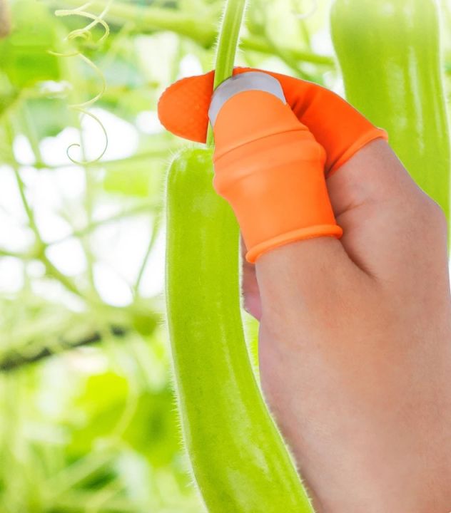 Silicone%20Thumb%20+5PCS%20Finger%20Protector%20Gears%20Cutting%20Vegetable%20Harvesting%20Knife%20Pinching%20Plant%20Blade%20Scissors%20Garden%20Gloves%20-%20Image%202