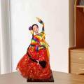 Korean Hanbok Doll Miniature Folk Ethnic Ornament Geisha Kimono Figurine.