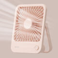 JISULIFE FA26 Small Desk Fan Ultra Quiet Table Fan 4500mAh USB Rechargeable Strong Airflow Cooling Fan With 4 Speed Powerful Wind Offices Fan.
