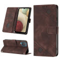 Casing for Samsung Galaxy A12 / Galaxy M12 case Fashion Square pattern flip PU leather phone case stand card slots wallet case shockproof folio cases cover. 