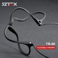 SZTZX Ultra-Light Rubber Pure Titanium Reading Glasses Blue Light Blocking Myopia Hyperopia Optical Glasses Prescription Eyewear. 
