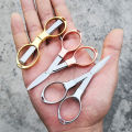 Folding Scissors Pocket Cutter Blade stainless Scissor Stationery Paper Office for Student School.