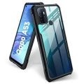 For Oppo A53 Protective Black Border Crystal Clear Xundd Mobile Back Case Cover.