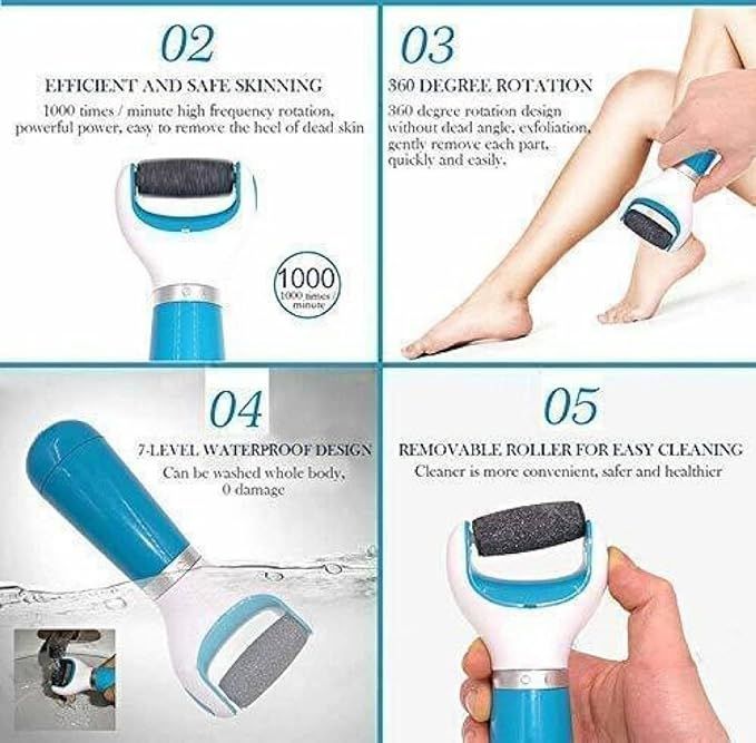 Surat Dream Dead Skin Remover Foot Scrubber For Cracked Heels Feet Callus  Remover Electric Pedi Roller Leg