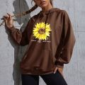 Cross-border women's spring and autumn fashion printing after bag collar velvet hooded sweatshirt female student foreign trade jacket wholesale.