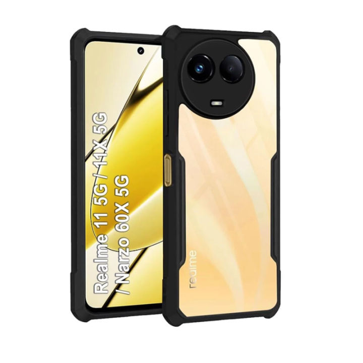 Xundd%20For%20Realme%2011%205G%20/%20Realme%2011X%205G%20/%20Narzo%2060X%20Shockproof%20Anti-drop%20Shell%20TPU%20&%20PC%20Back%20Transparent%20Cover%20Bumper%20Phone%20Case%20-%20Image%202