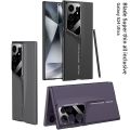 HOCE Business Matte Phone Cases For Samsung Galaxy S22 Ultra S24 Ultra S23 Ultra S25 Ultra S26 Ultra Case Camera Protection Skin Feel Hard PC Slim Cover.