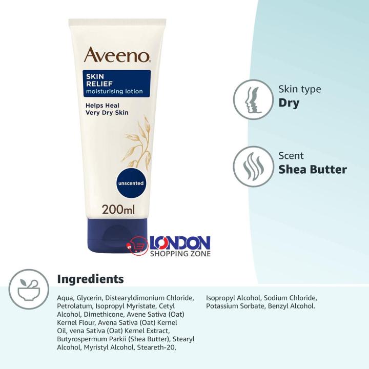 Aveeno Skin Relief Nourishing Lotion - Shea Butter 200ml UK