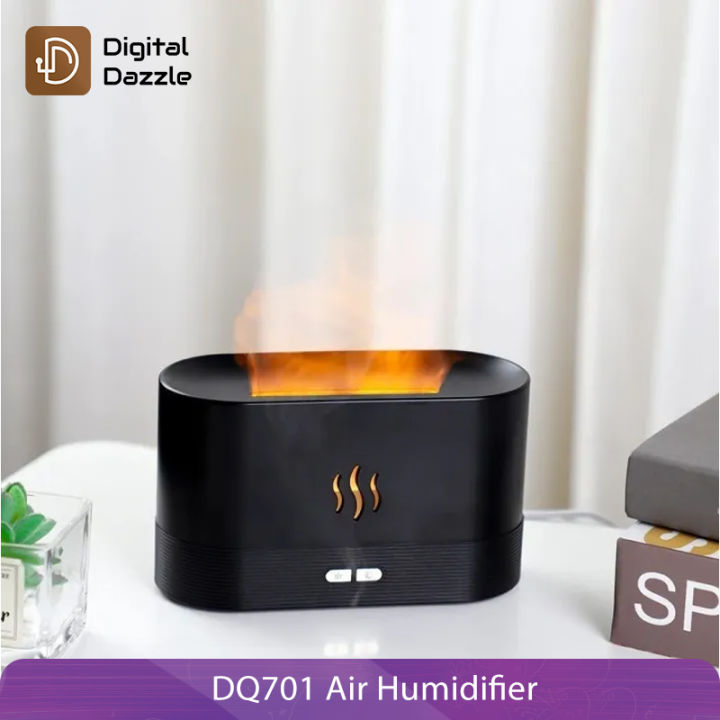 DQ701 Flame Effect Air Humidifier. Oil Fragrance Aromatherapy Diffuser with Night Light