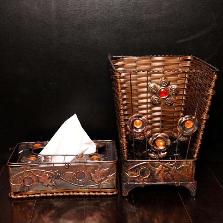 Tissue Box & Bin Set