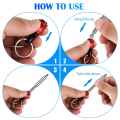 12Pcs 1/4 Inch Hex Shank Screwdriver Bit Holders, Keychain Extension Bar, Portable Fast Change Bit Holder Set. 