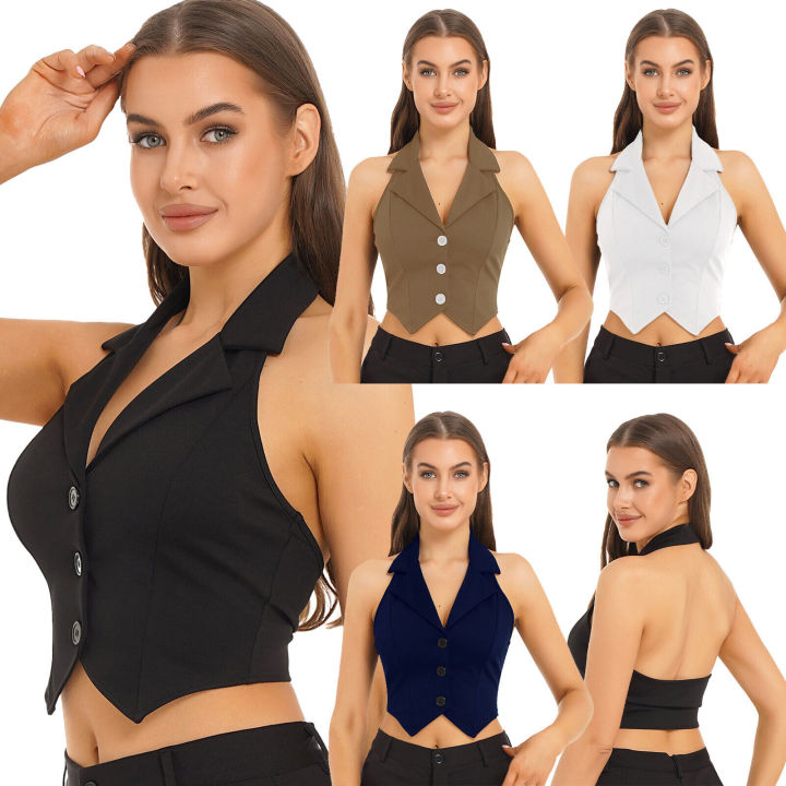 Women%20Notched%20Lapel%20Backless%20Button%20Down%20Suit%20Vest%20Solid%20Color%20Casual%20Waistcoat%202025.%20-%20Image%202