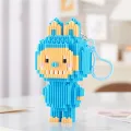 PinShang Building Block For Kids Labubu Keychain Building Block Keychains For Backpack Purse Pocket Book Luggage Birthday Gifts. 