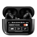 Airpods A9 Pro Touch Screen Display with ANC ENC TWS Earbuds - Black.