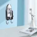 Ironing Board Holder Wall Mount Electric Iron Hanger Ironing Board Rack Ironing Board Storage Organizer White. 