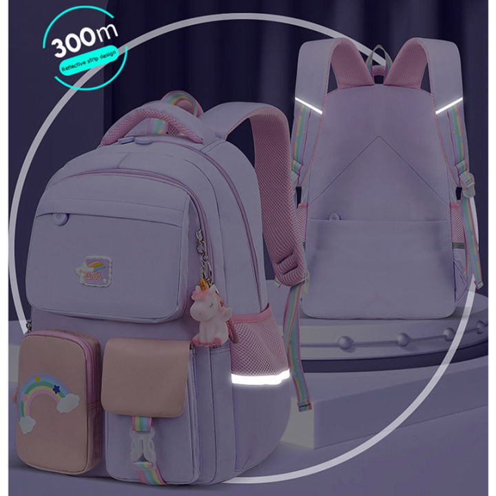 Korean%20fashion%20rainbow%20shoulder%20strap%20school%20bag%20for%20teenagers%20girls%20Children's%20waterproof%20backpacks%20kids%20schoolbags%20mochilas%20-%20Image%204